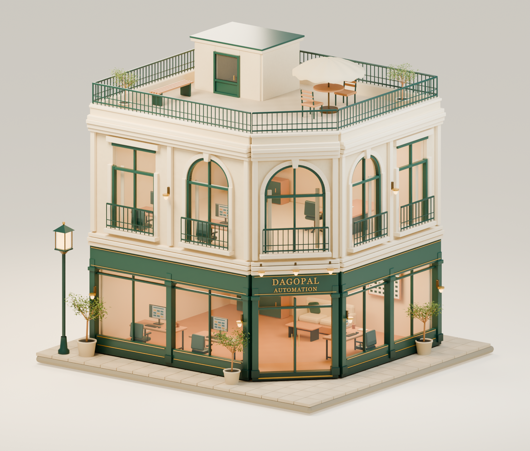 Dagopal Automation 3D architectural concept
